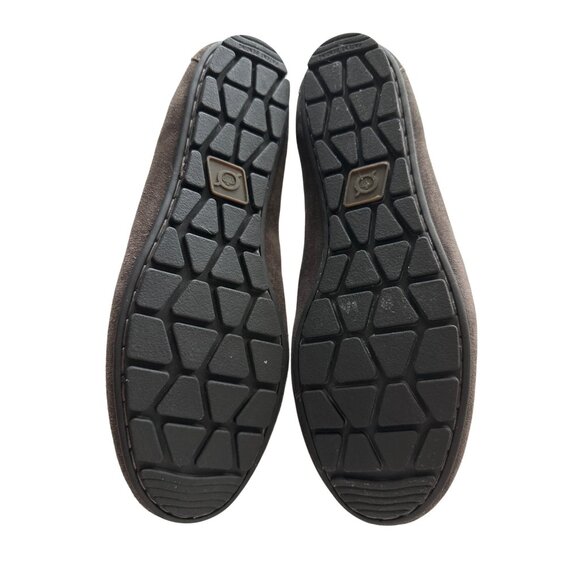 Born Chan Suede Slip-On Flats Brown Comfortable Round Toe Casual Shoes Size 9.5 - Picture 7 of 9